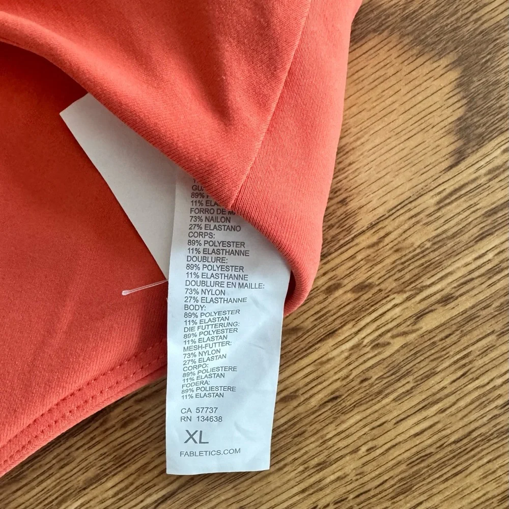 NWT - Fabletics Coral Matching Workout Set - L/XL - Picture 8 of 8